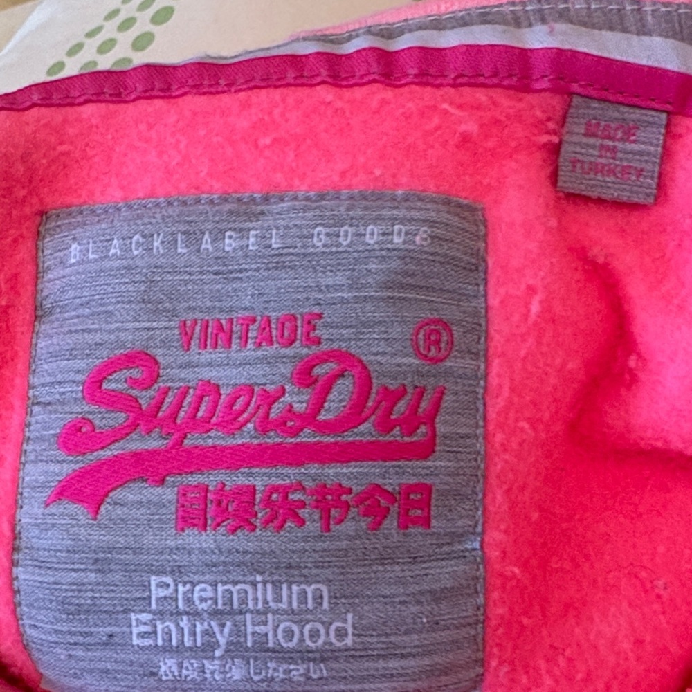 Superdry Women's Coral Hoodie Size M - Picture 3 of 4